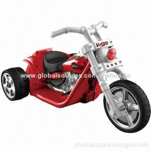 Perfect kids' R/C ride on motorcycle with LED lights and music